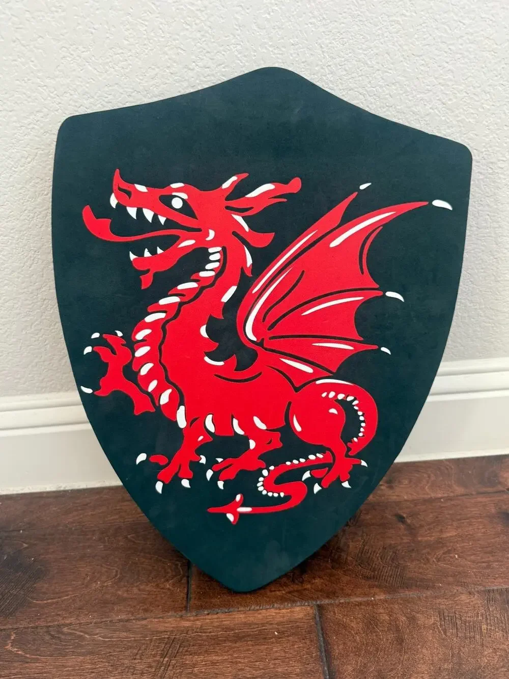 Medieval Times Red Dragon Foam Shield Costume Prop Wall Decor Souvenir